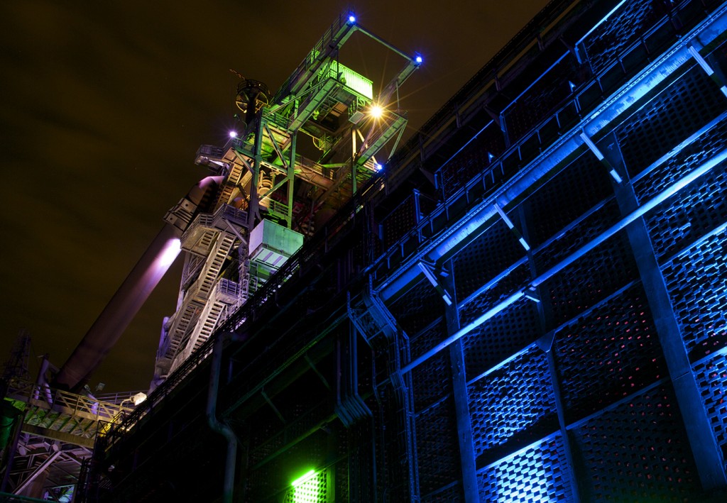 Nachtaufnahme Landschaftspark Duisburg Nord