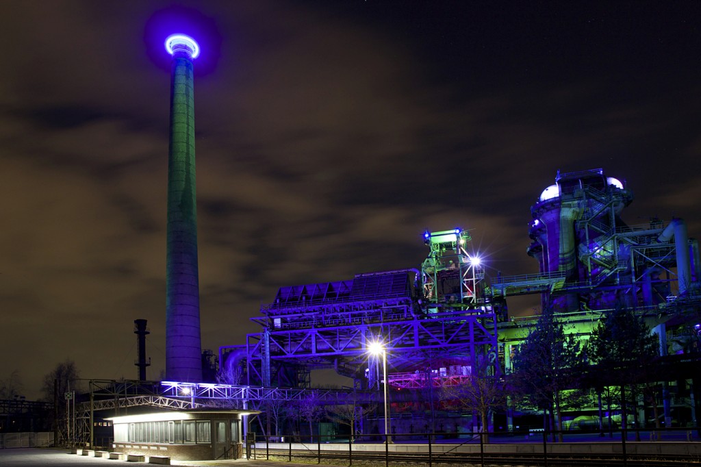 Nachtaufnahme Landschaftspark Duisburg Nord