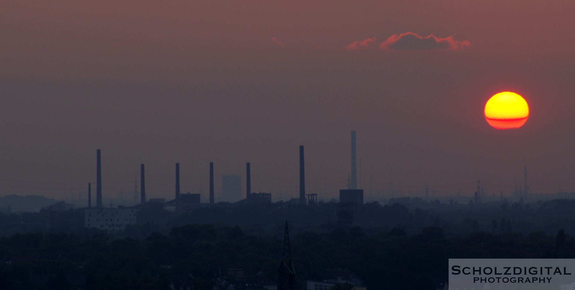 HDR Bild / Aufnahme Abenddämmerung Zollverein