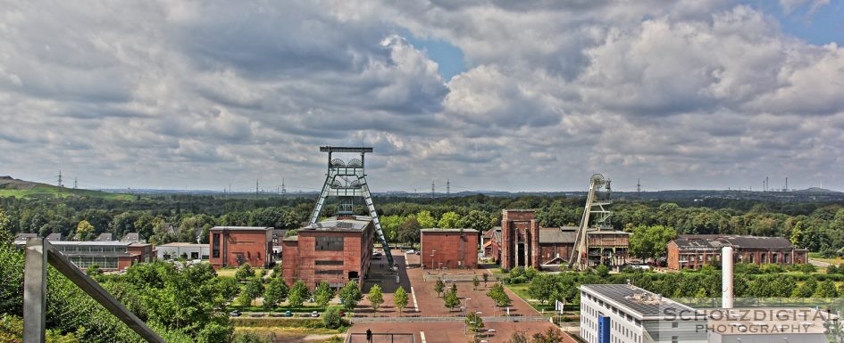 HDR Bild / Aufnahme Blick von der Halde auf das ehemalige Steinkohlebergwerk