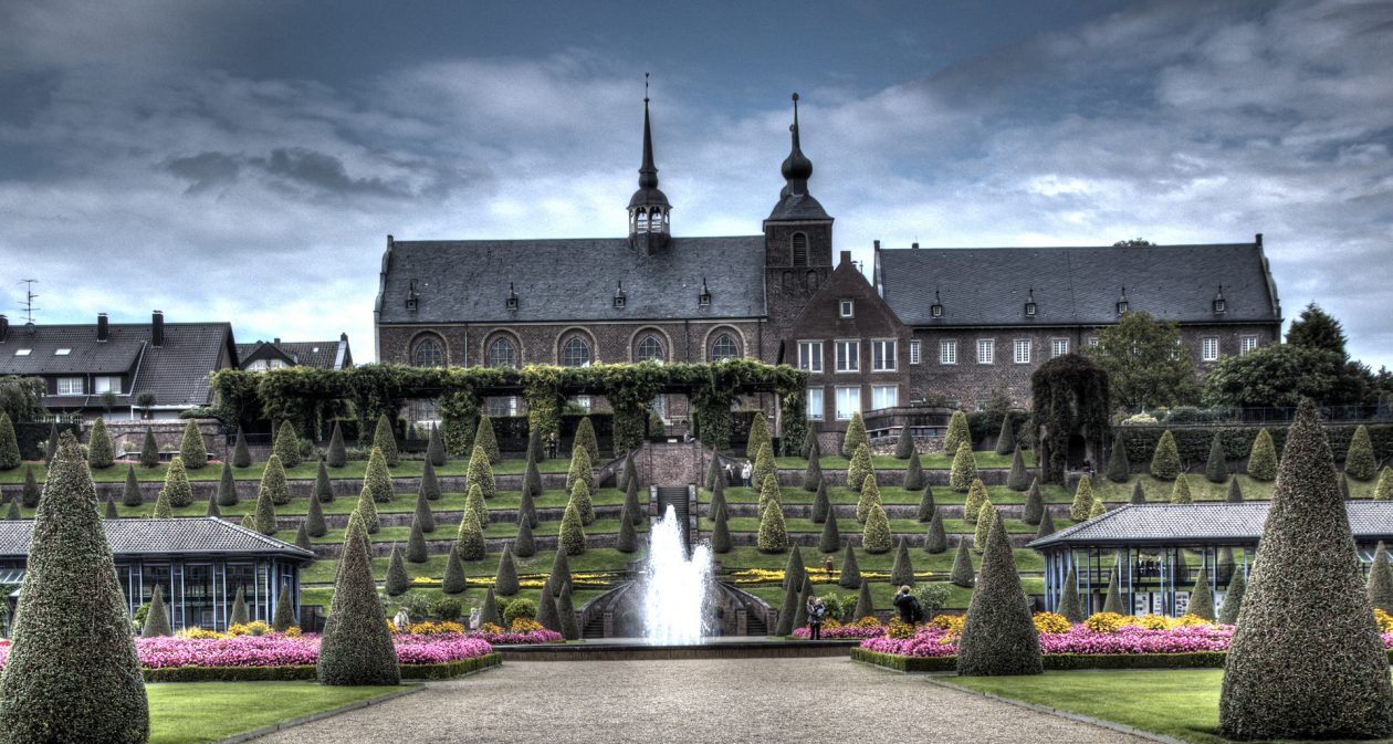 Terrassengarten im Kloster Kamp in Kamp Lintfort