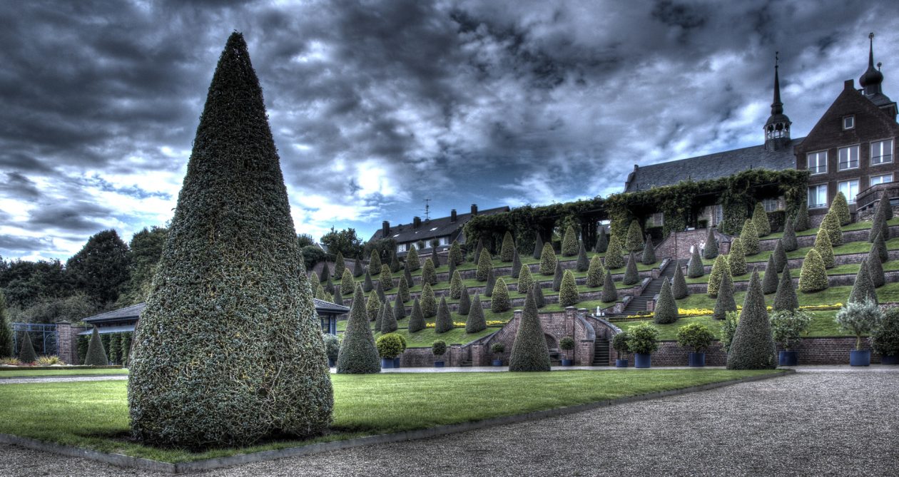 Terrassengarten im Kloster Kamp in Kamp Lintfort