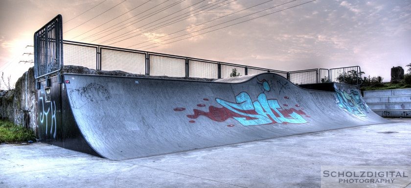 HDR Aufnahme einer Skateranlage