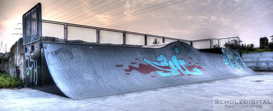 HDR Aufnahme einer Skateranlage