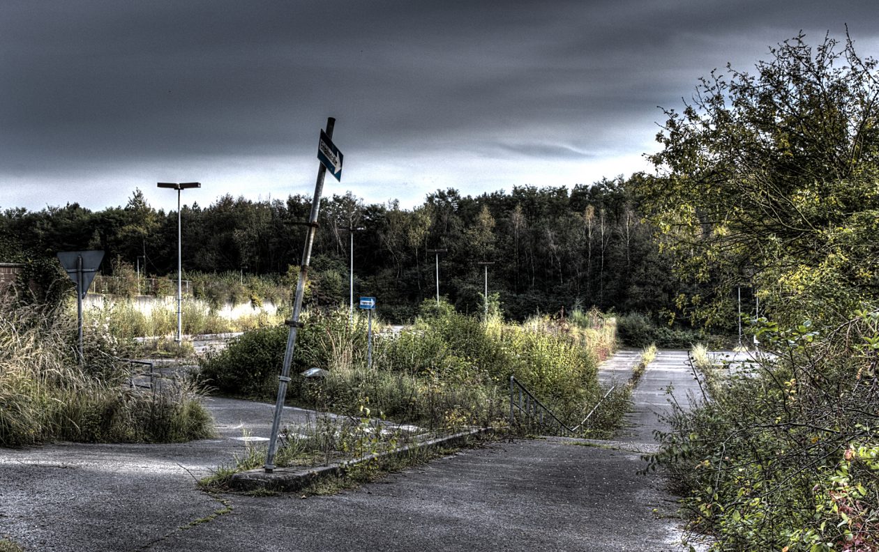 HDR Aufnahme eines ehemaligen Bergwerkgeländes