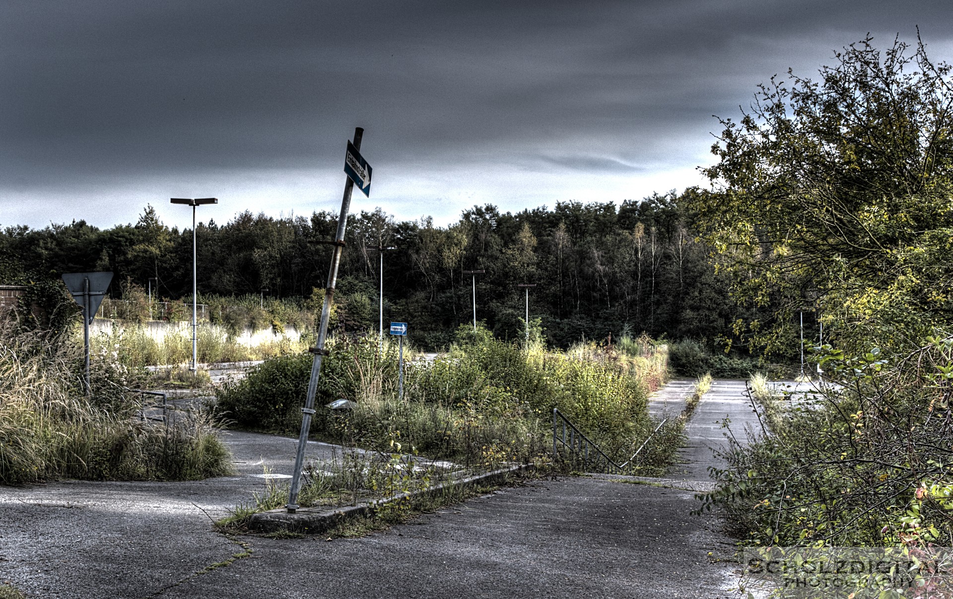 HDR Aufnahme eines ehemaligen Bergwerkgeländes