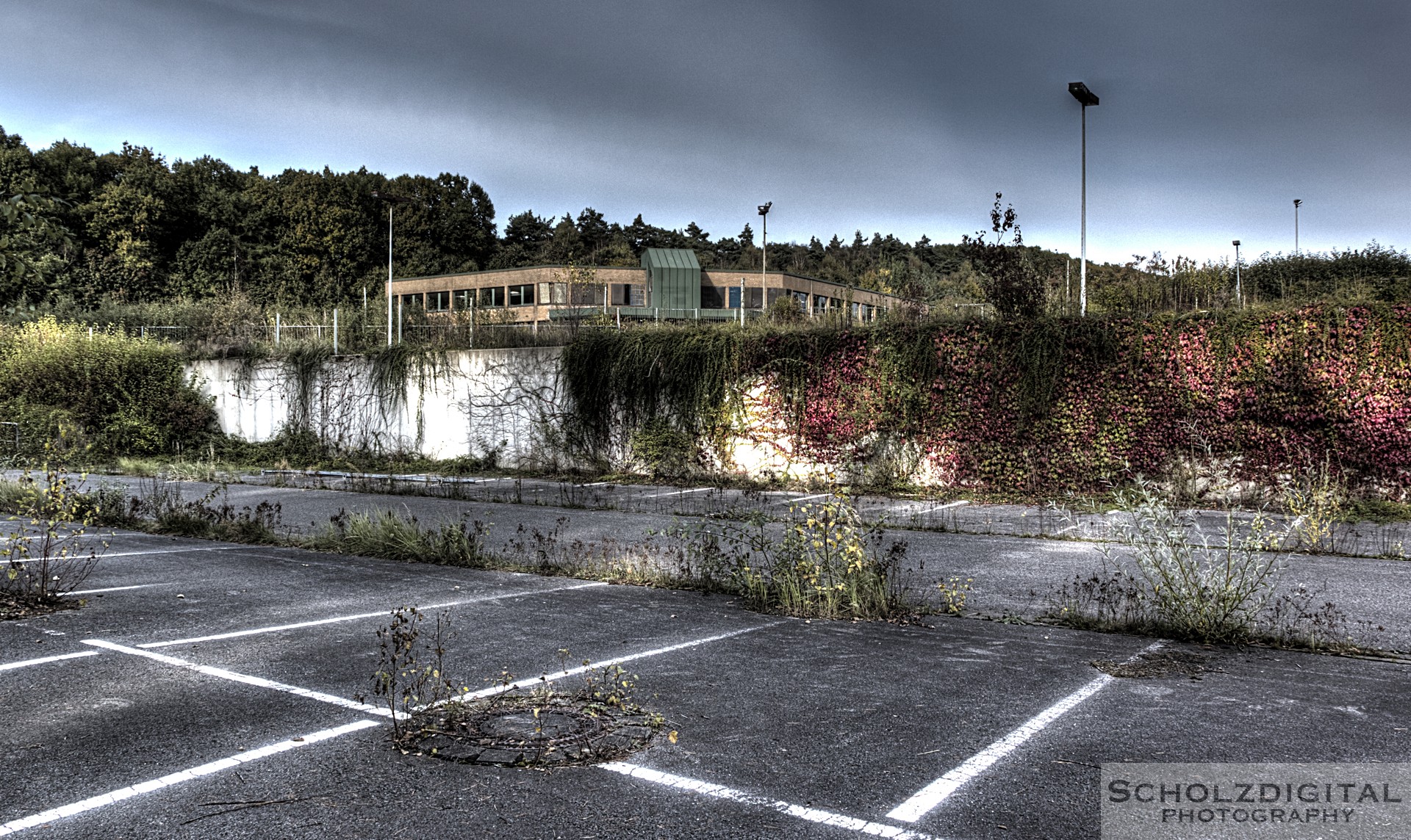 HDR Aufnahme eines ehemaligen Bergwerkgeländes