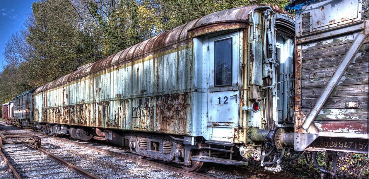 Verlassene Waggons Hombourg