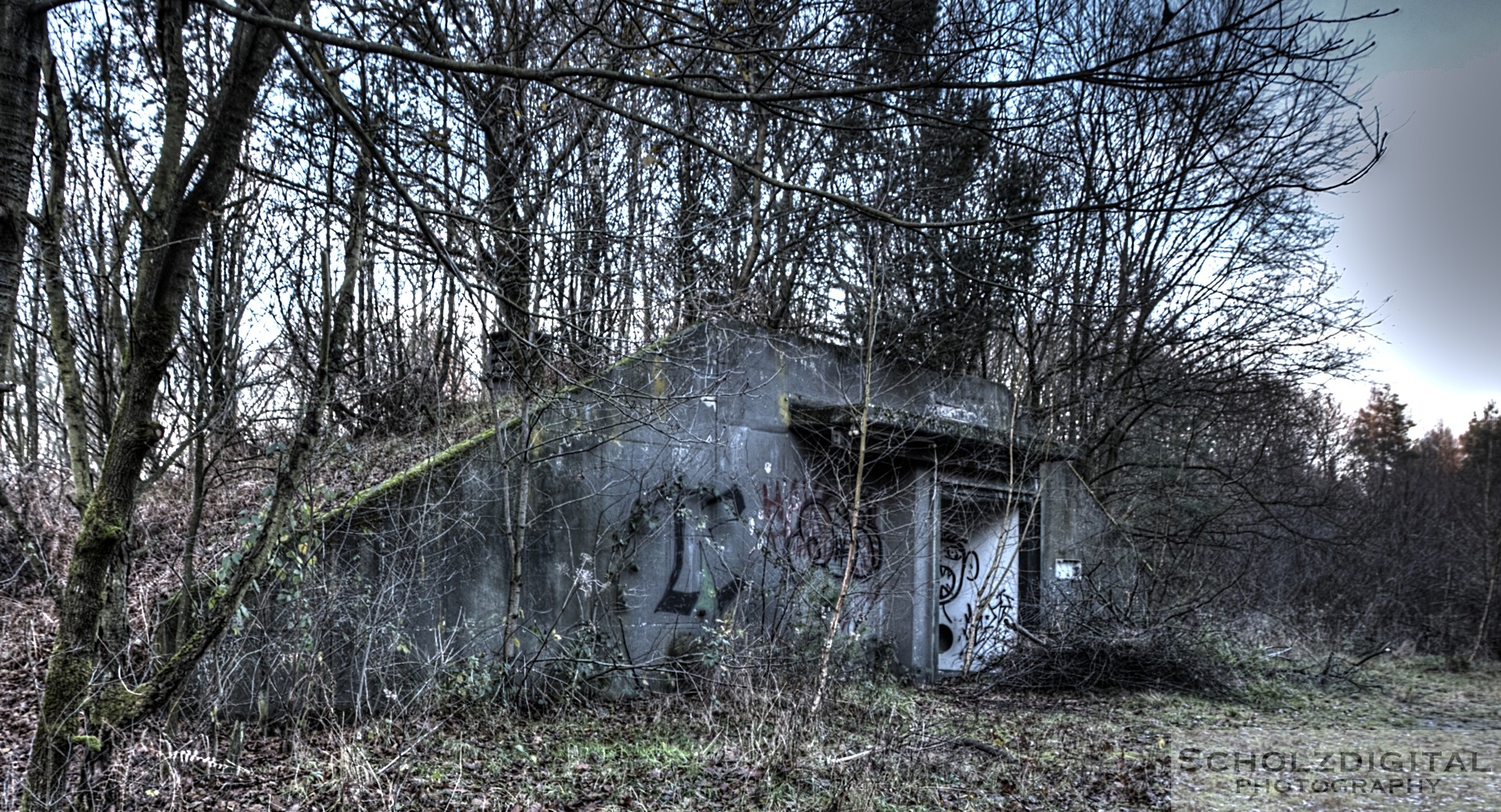 Verlassener Bunker im Munitionsdepot Hünxe
