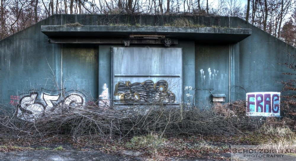 Verlassener Bunker im Munitionsdepot Hünxe Munitionsbunker
