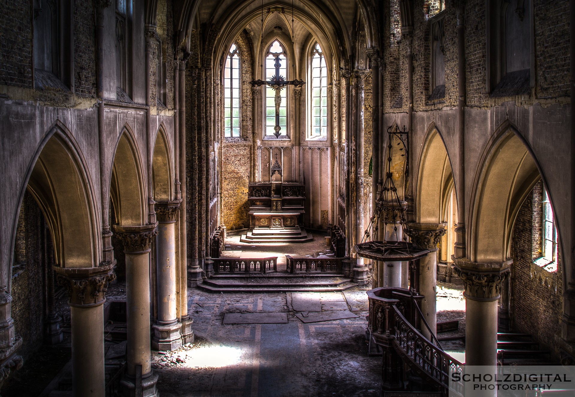 Blue Christ Church Lost Place Belgien