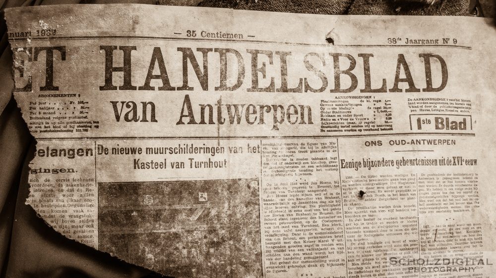 Urban Exploration - Zeitung aus dem Jahr 1932