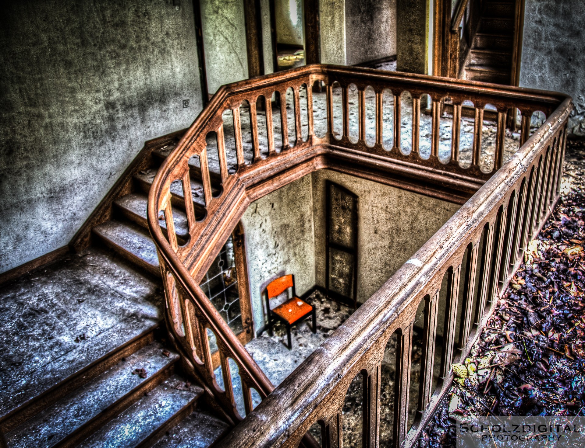 Urbex Staircase HDR