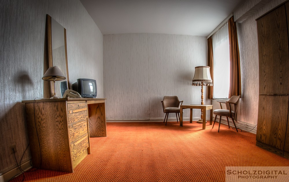 Verlassenes Hotel im Harz, Waldhotel. Urban Exploration