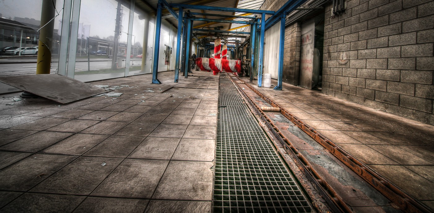 Abandoned, Car Wash, HDR, Lost Place, UE, Urban exploration, Urbex, verlassen, Verlassene Orte, Verlassene Orte in Belgien, verlaten