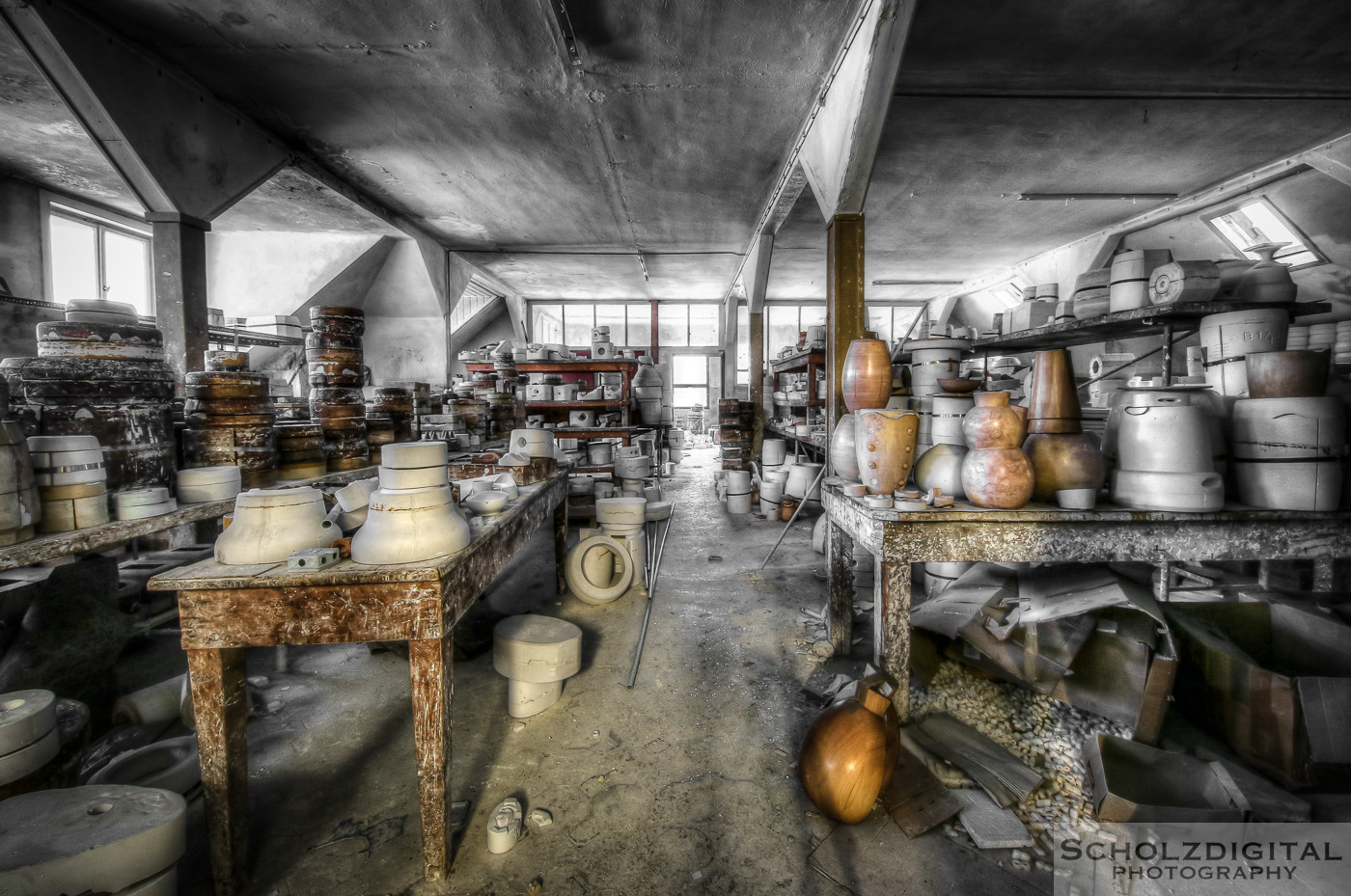 Urbex, Lost Place, HDR, Abandoned, verlassene Orte, verlassen, verlaten, Urban exploration, UE, Verlassene Orte in Deutschland, Porzellanfabrik Pottery,