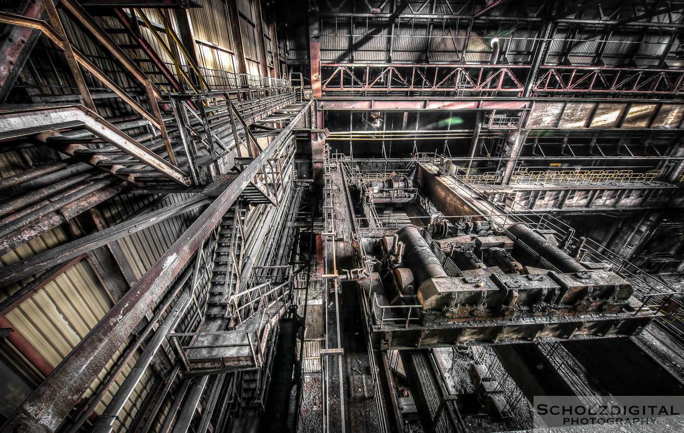 Urbex, Lost Place, HDR, Abandoned, verlassene Orte, verlassen, verlaten, Urban exploration, UE, Verlassene Orte in Belgien, Heavy Metal, Stahlwerk,