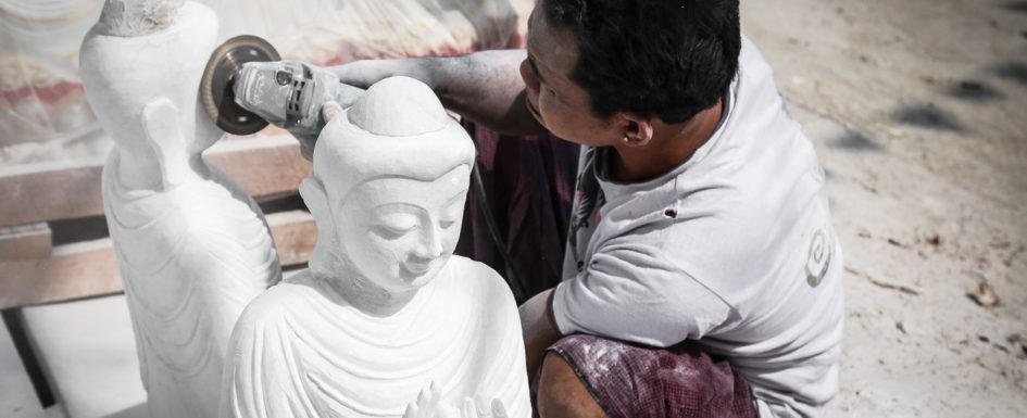 Birma, Buddha, Burma, Exploring, Figuren, Figurs, Handwerk, Mandalay, Marble, Marmor, Myanmar, Statuen, Steinmetz, Travelling, Reisebericht, Skulpturen