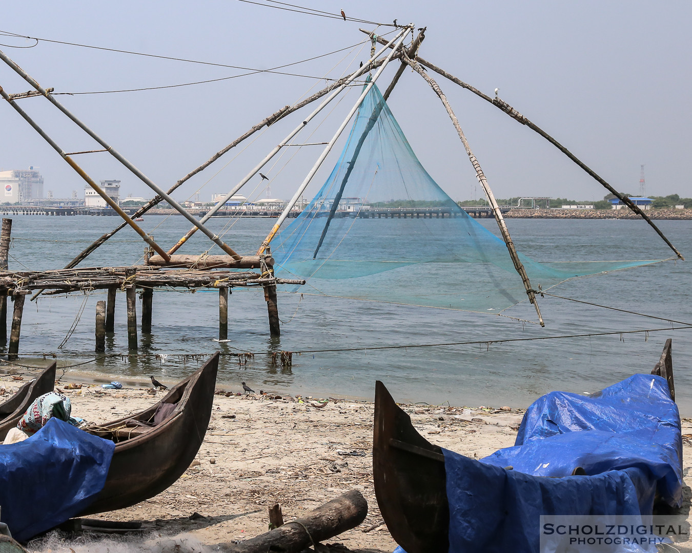 chinesische Fischernetze, Cochin, Fisch, Fischer, Fischerei, India, Indien, Kerala, Kochi, Rundreise, Streetphotography