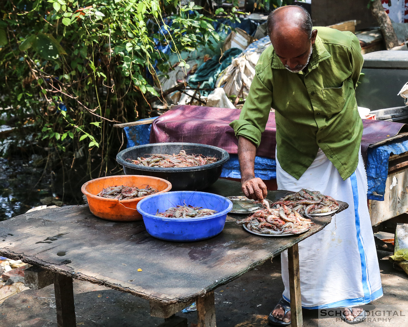 chinesische Fischernetze, Cochin, Fisch, Fischer, Fischerei, India, Indien, Kerala, Kochi, Rundreise, Streetphotography