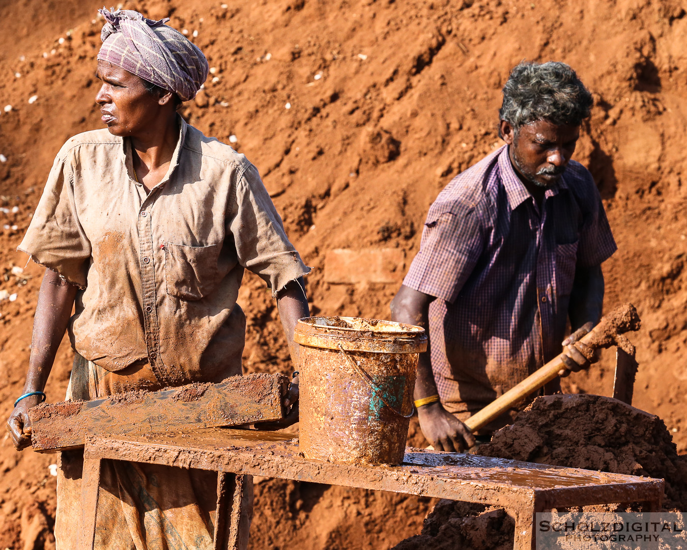 Indien, India, Streetphotography, Rundreise, Tamil Nadu, Streetlife, Ziegelei, Madurai, Ziegeherstellung