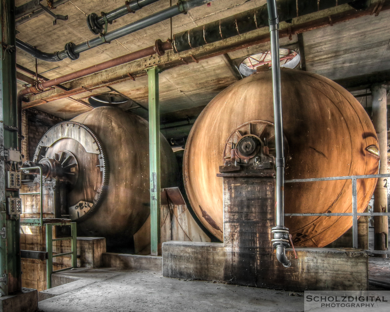 Kessel in einer Baumwollbleicherei - Urbex