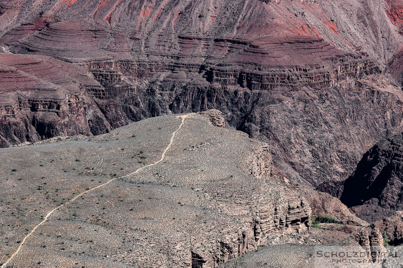 Detailaufnahme des Canyons