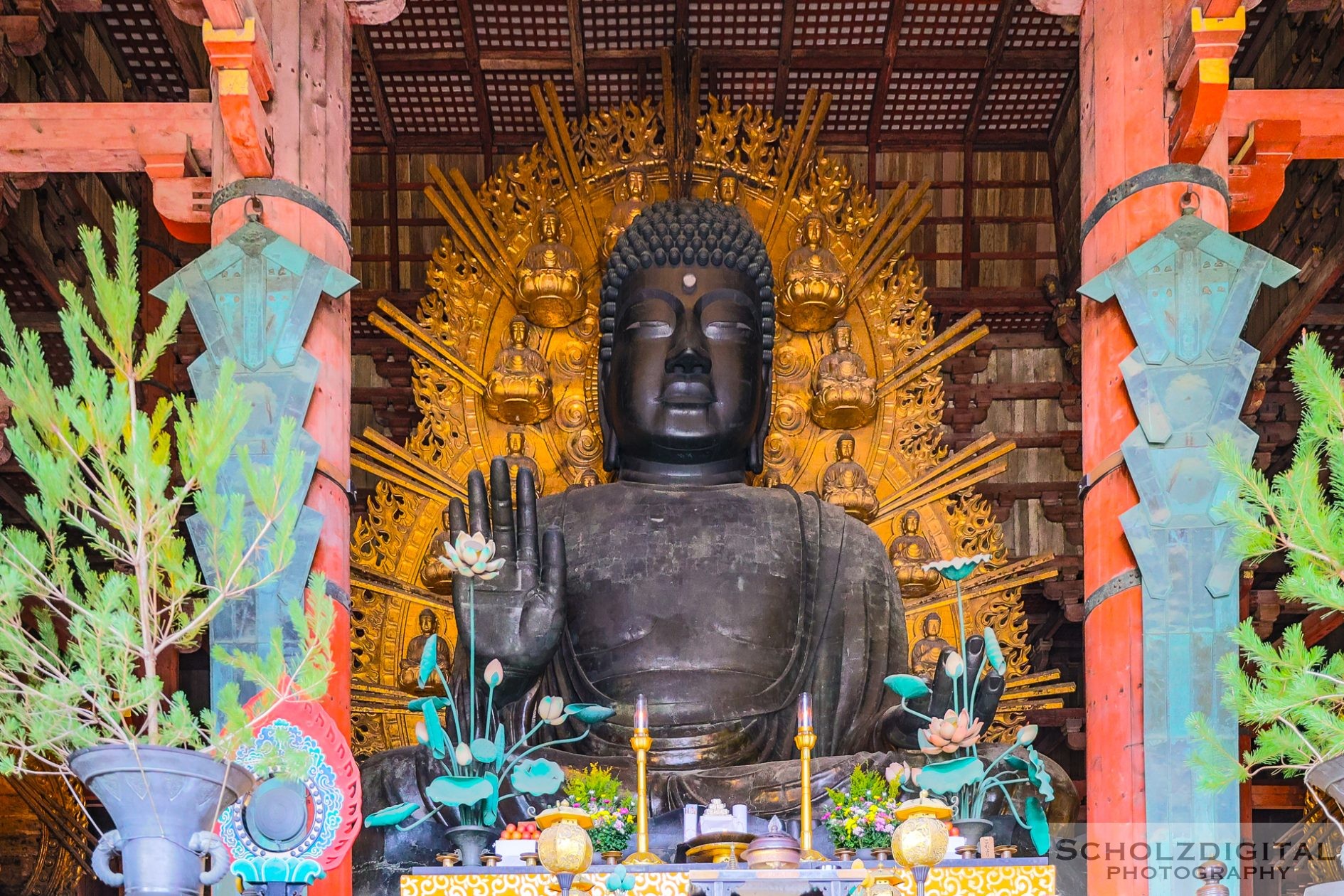 Buddhastatue Todaiji Tempel Nara Japan