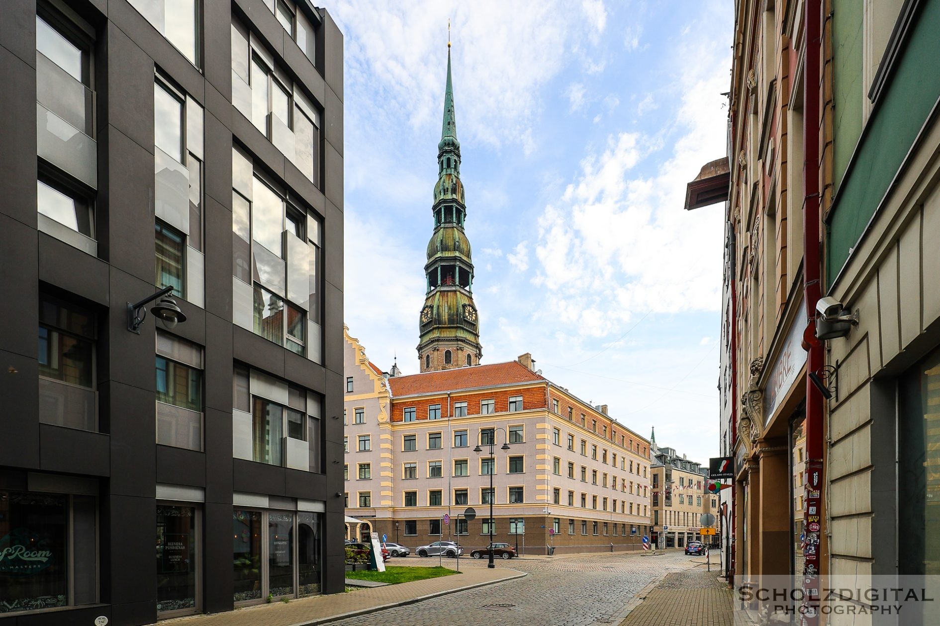 Blick auf die Petri Kirche