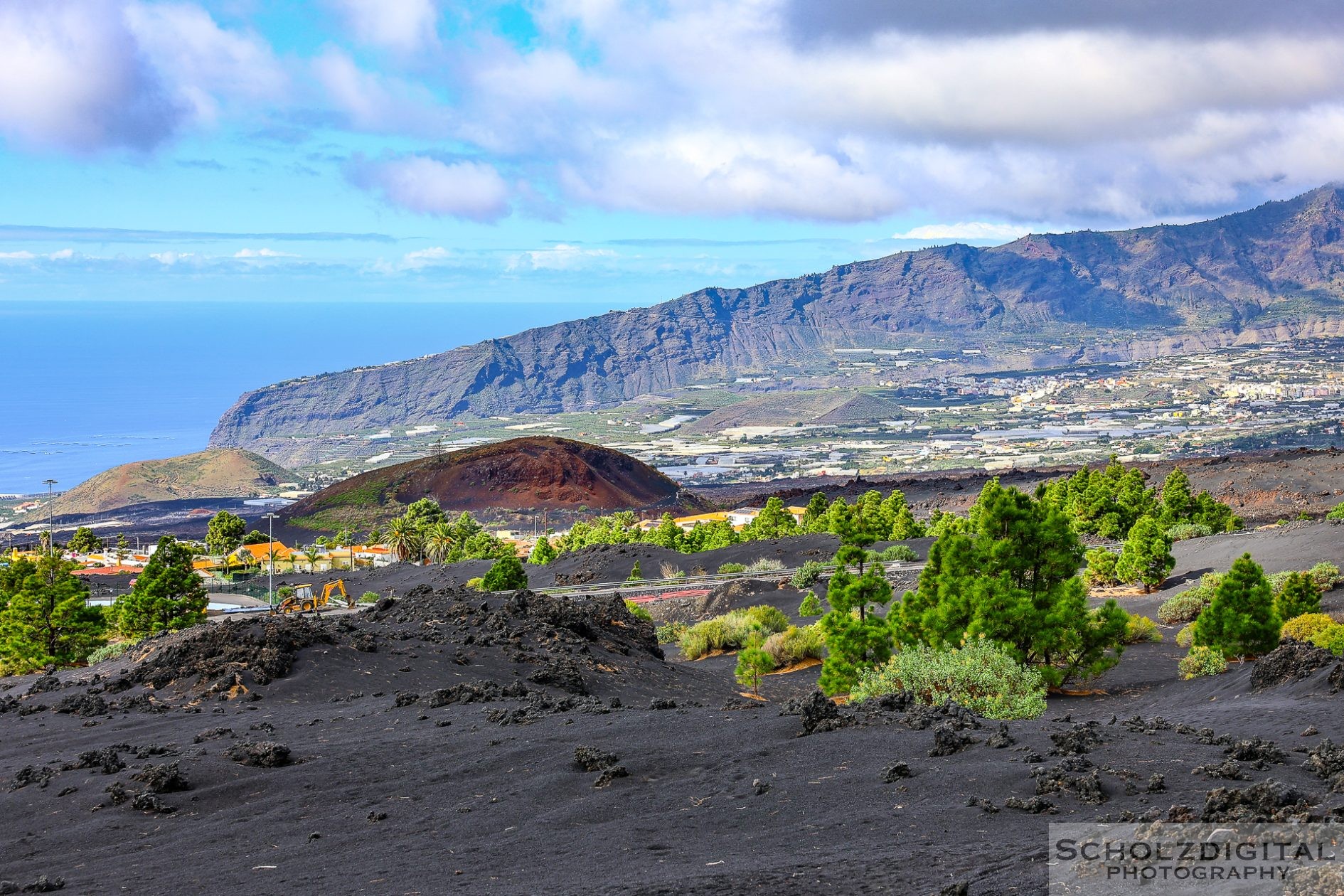 Erstarrtes Lavafeld des Vulkanausbruchs 2021 auf La Palma